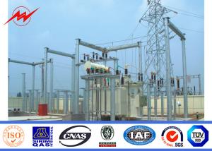 Quality 10kV Hot Dip Galvanized Electric Power Transmission Line Tubular Steel Poles wholesale
