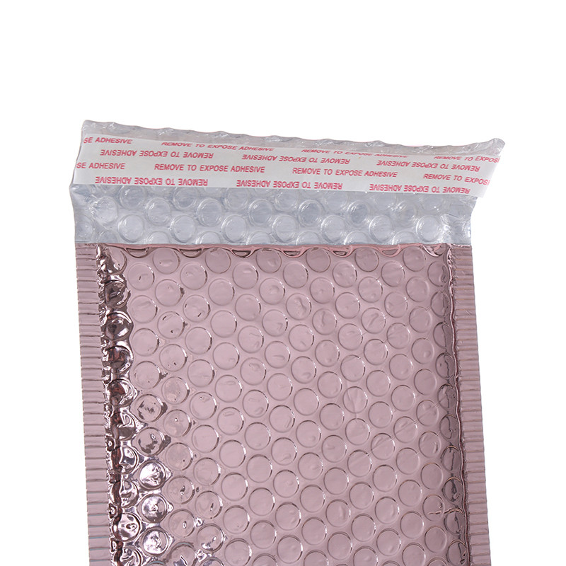 Rose Gold Glitter Poly Bubble Mailers Recyclable Garment Packaging