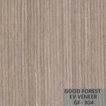 Hotel Decoration Engineered Oak Veneer Crown Cut Grain Grey Color