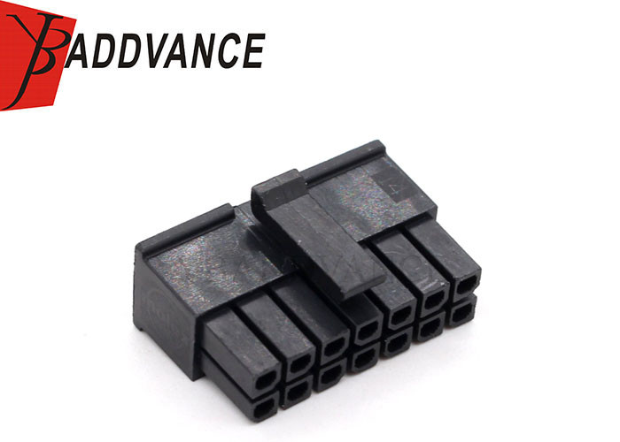 14 Pin Dual Row Female Automotive Connector Housing Unsealed MICRO-FIT 3.0 Series