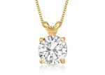 1.20 Carat 14K Gold Necklaces Yellow Gold Material OEM For Anniversary
