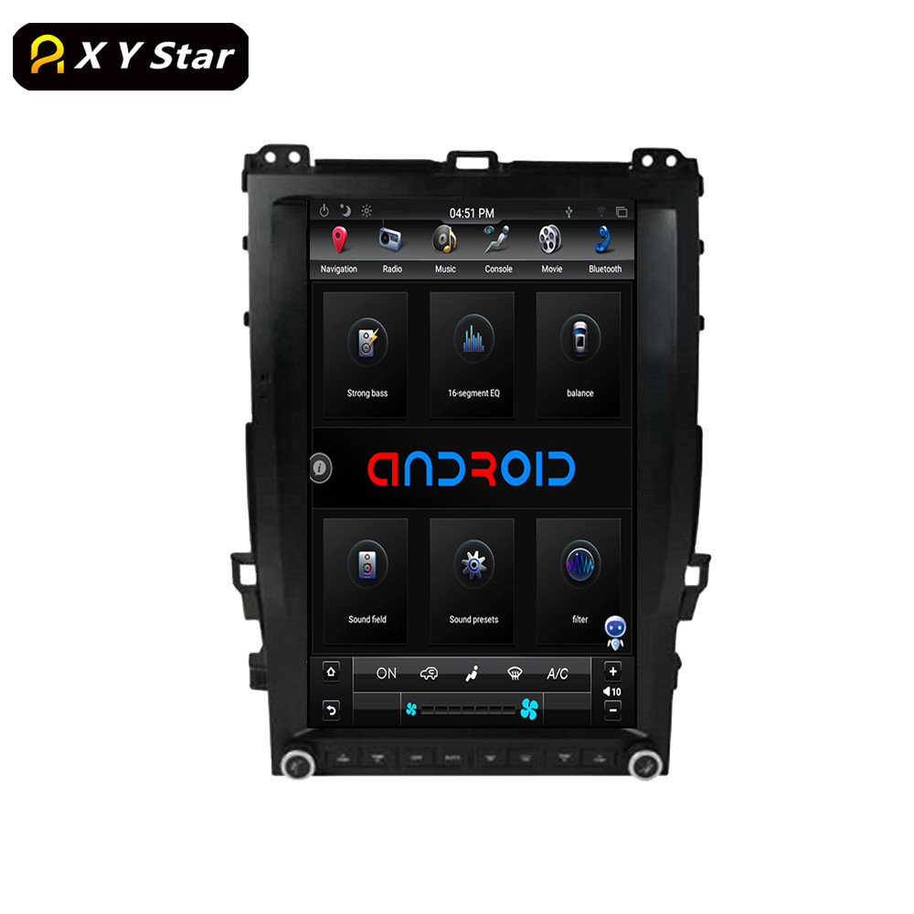 13.6 Inch 4+64 Android GPS Car Navigation Multimedia For 2002-2009 Prado/LX470