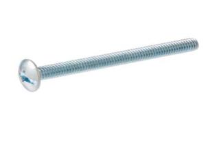 Quality M4 M5 A307 GR2 Steel Blue White Zinc Plating Slotted Phillips Drive Cross Recessed Truss Head Screw wholesale