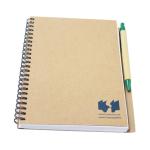 250gsm SGS Brown Paper Cover Notebook , C1S Paper Custom Logo Journal