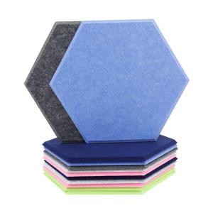 Quality Sound Absorbing Wall Hexagonal Acoustic Panels 130mmx150mm wholesale
