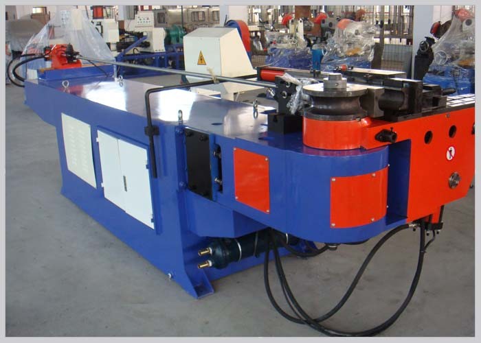 Muffler Exhaust Pipe Bender , Cnc Pipe Bending Machine With Cooling Circulation System