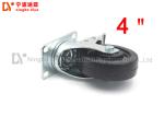 Heavy Duty Mold Industrial Caster Wheels , Flat Universal Black Castor Wheels