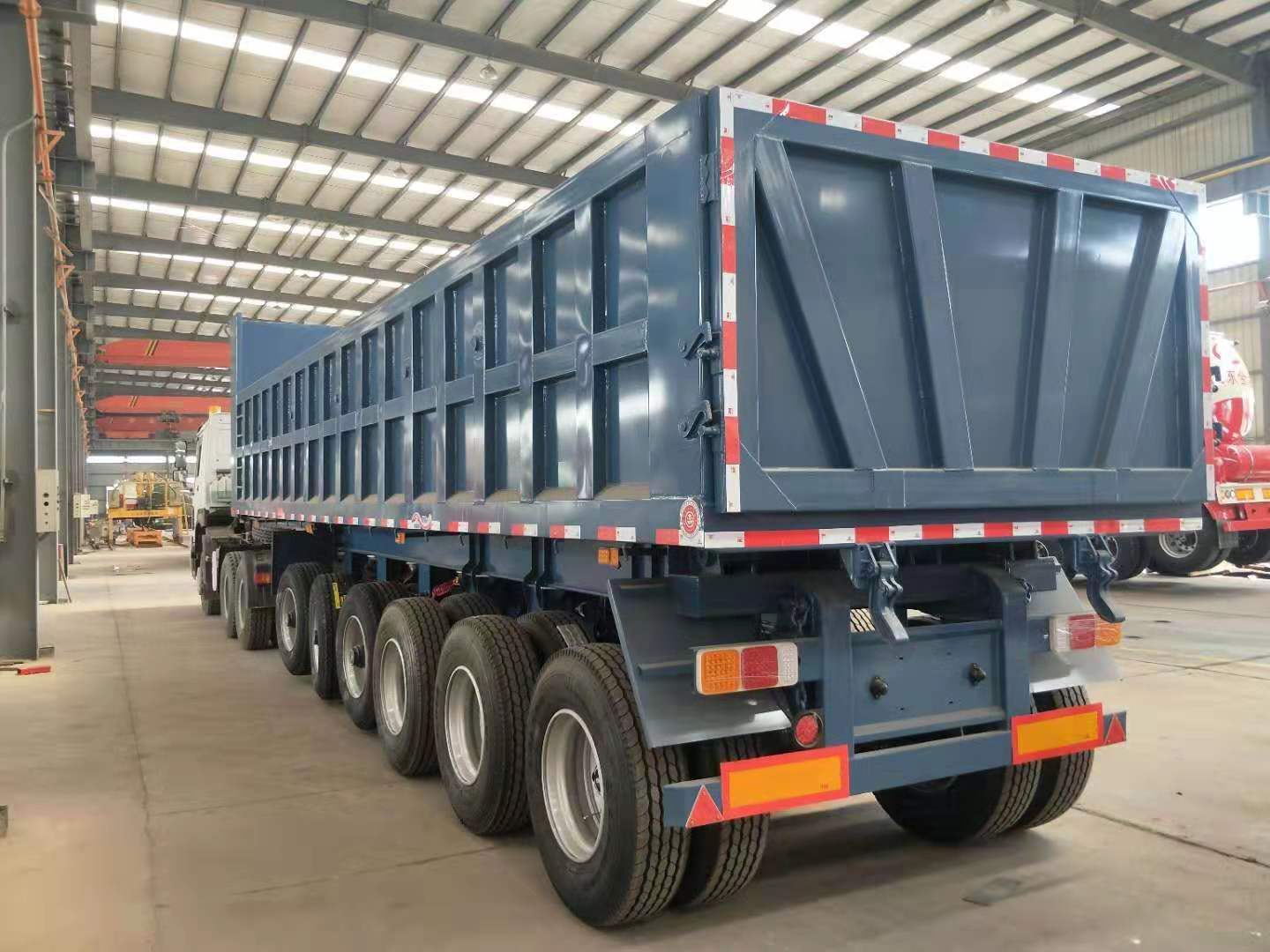 Truck Trailer 40 Cubic Meter Dump Tipper Semi Trailer with JOST or Yahua Landing Gear