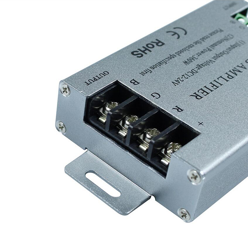 Aluminum Shell LED Signal Power Amplifier RGB Dimming 30A 150W 360W 720W