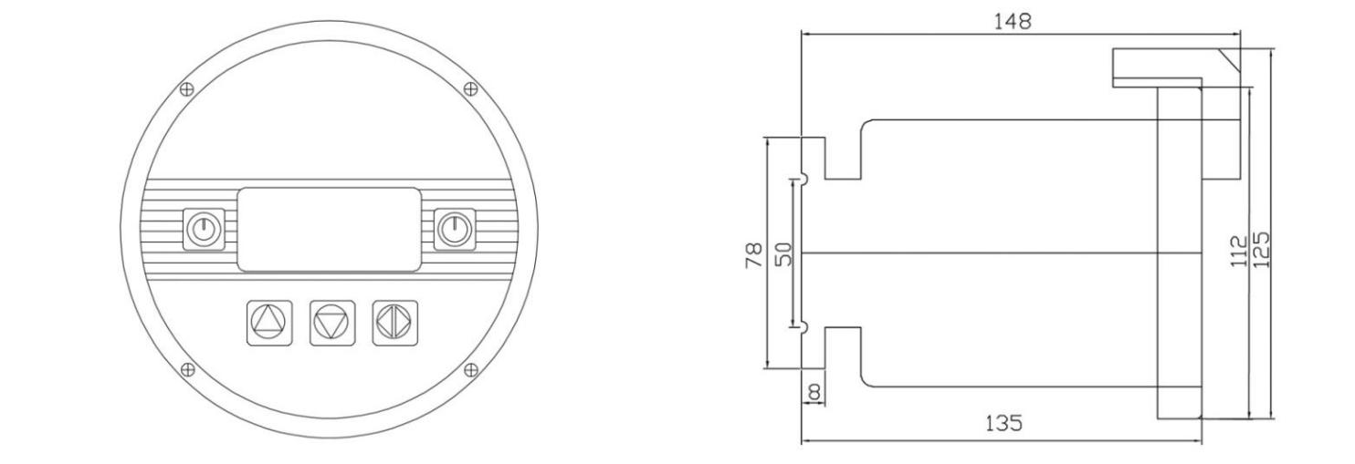 Thread Type Magnetic Flow Transmitter High Performance Fast Response Design