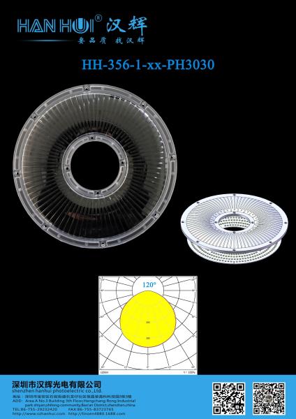 233×11.4mm 3030 LED Lens 120 Degree Available Glare Reduction Optimized Light