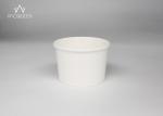 Soak Resistant Paper Dessert Cups , Custom Printed Frozen Yogurt Cups