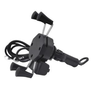 Quality 3-6.5'' Samsung Motorcycle Mount , FCC GPS Cell Phone Bracket For Motorcycle wholesale