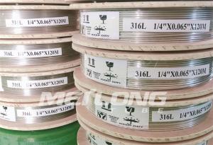 Quality Stainless Steel 316L Capillary Line Control Line Coiled Tubing wholesale