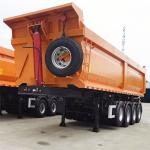 4 Axes 80 Tons 12R20 (12R22.5 Can Be Customized) Tires Original Axle Dump Semi