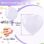 Ornament 0.8'' Heart Shaped Crystal Worry Stone For Spiritual Healing