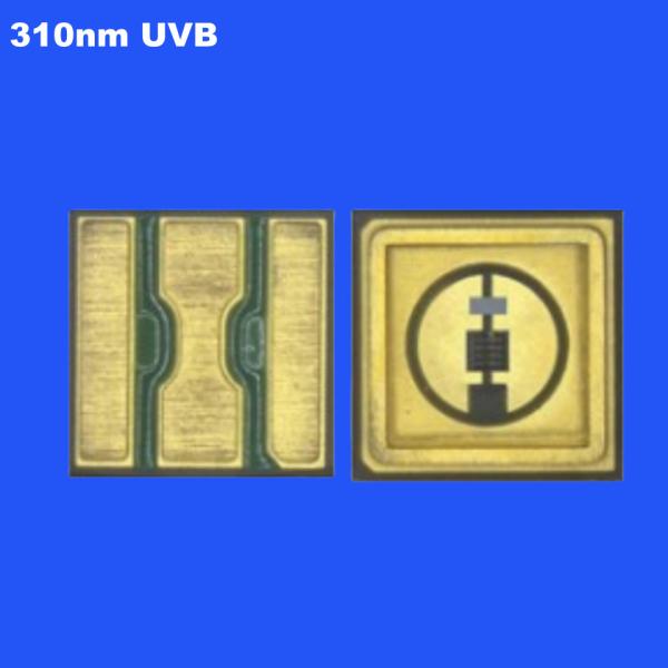 0.6W 310nm UVB 3535 SMD LED Chip Ceramic Sealing Clear Lens 120deg for Plant
