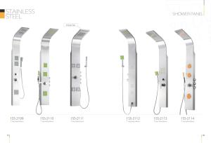 Quality Colorful Massage Jets Stainless Steel Shower Panels , Shower Head Panel wholesale