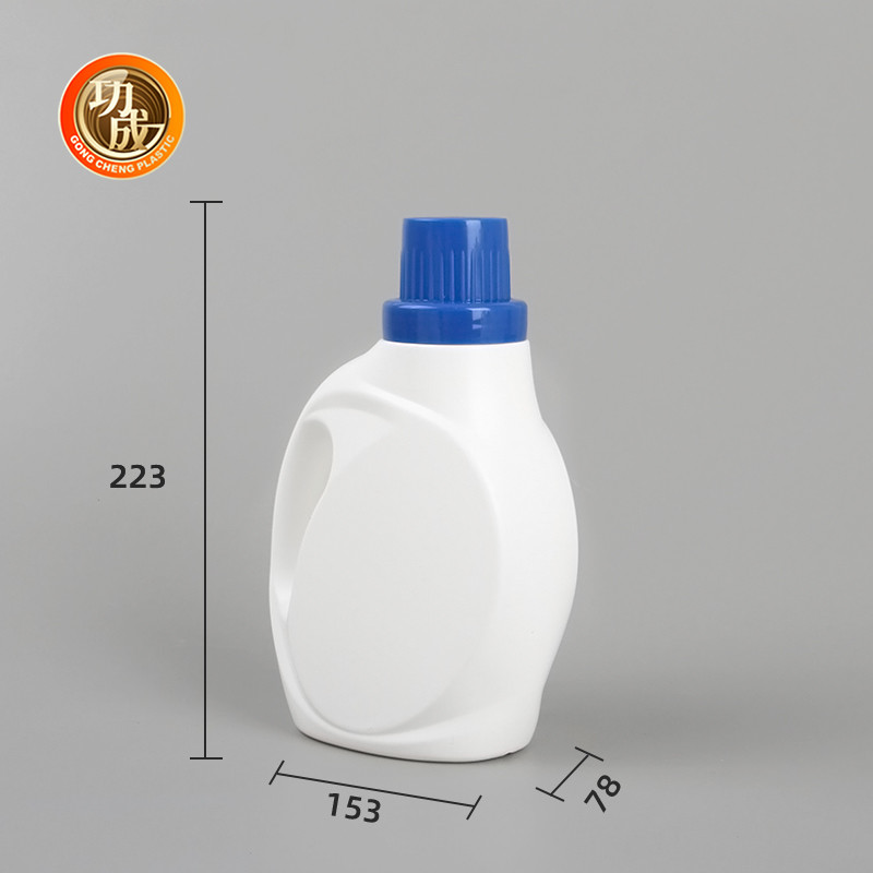 Empty HDPE Laundry Detergent Bottle 1000ml 1500ml 3000ml White Liquid Detergent Bottle