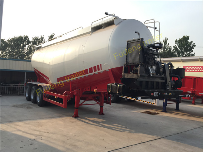 50 Ton Custom V Shape Cement Tank Trailer , 42 CBM Bulk Cement Trailer