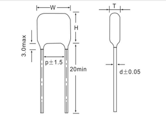 MEF Metallized Polyester 224J400V 400V CL21 Capacitor