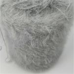 Soft Furry Green Knitting Eyelash Yarn 1.3cm 2cm 9NM 11NM 100% Nylon