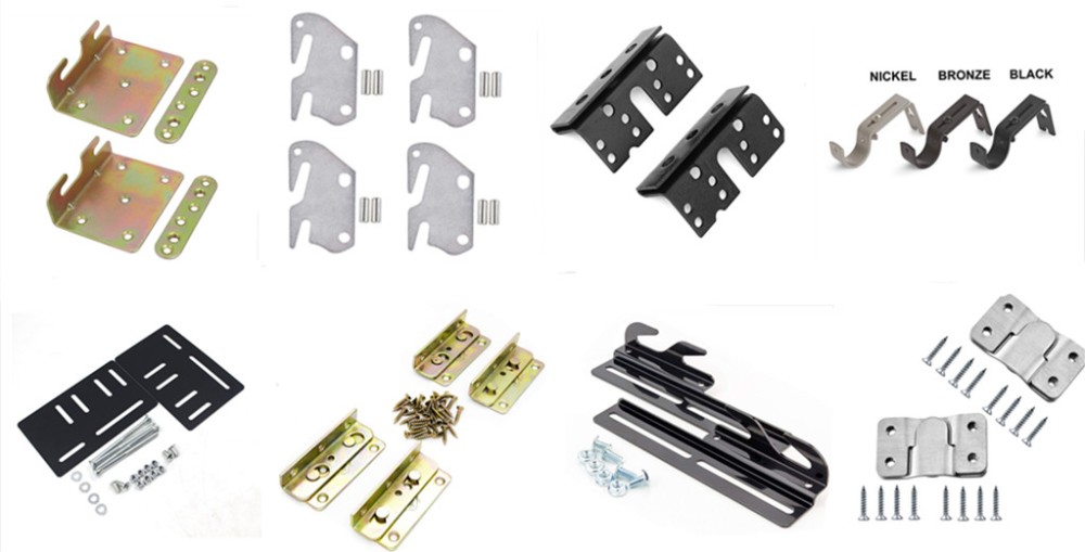 Bed Hardware 6" Bed Rail Fasteners Bracket Furniture Hardware 1piece Modern 0.3-3 Mm ISO9001/ROHS/CE Customers Demand