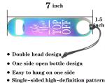 Zinc Alloy Metal Bottle Openers Mens Beer Opener Key Chain Embossing