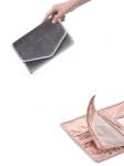 SMATA Portable Travel Jewelry Organizer Roll High End Velvet Jewelry Roll