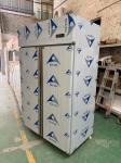 Commercial 2 Doors Upright Chiller Stainless Steel 304 Kitchen Fridge