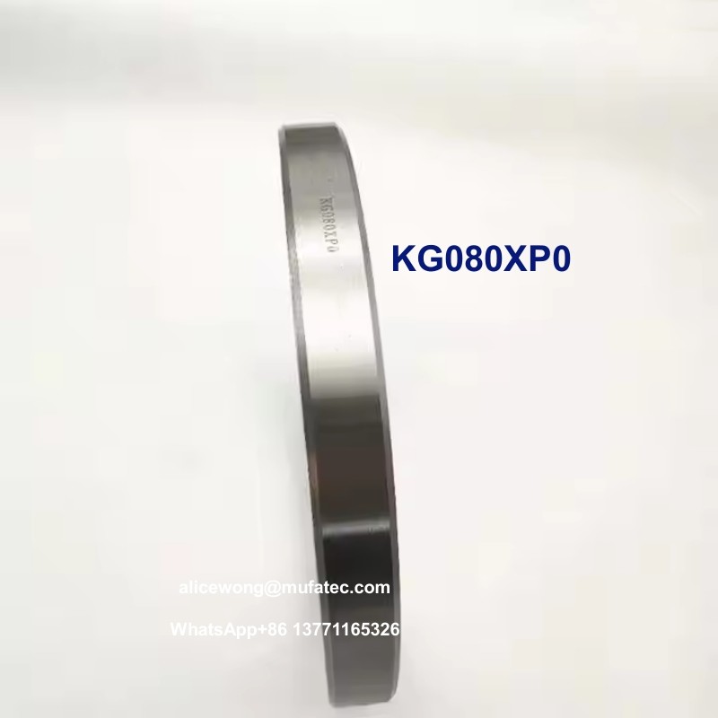 KG080XP0 Thin Section Bearings 203.2x254x25.4mm, P0, Brass Cage, No Seals
