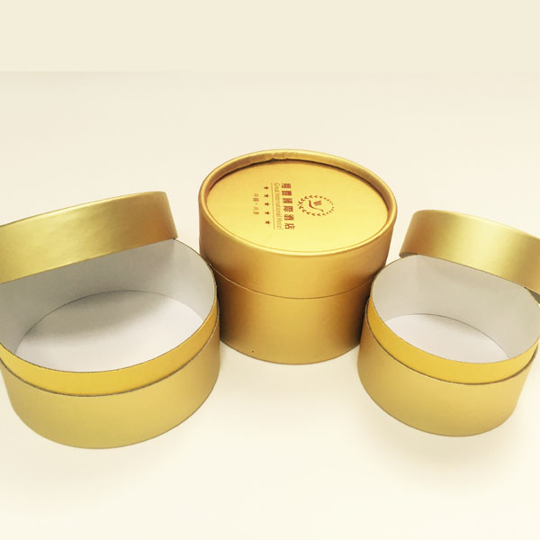 Golden Printed EMEI 75mm Height Kraft Paper Tube Packaging