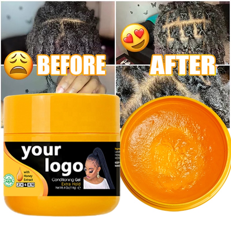 Customization Accepted 4oz Shine Jam Hair Gel for Strong Hold and Styling Braided Hair