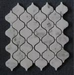 White Black Penny Grey Mosaic Floor Tiles , Various Patterns Stone Brick Mosaic