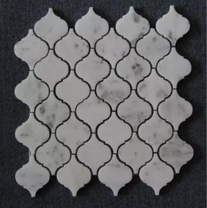 Quality Lantern White Marble Mosaic Tile Suit Indoor Wall Decoration 305 X 305mm Size wholesale