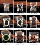 Zipper Top Sealing Small Jewelry Bags with Custom Logo Thick Clear Plastic