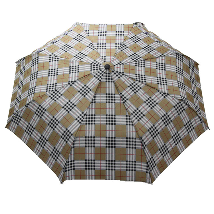 8mm Metal Shaft Full Automatic Umbrella Stripe Pattern For Business Men