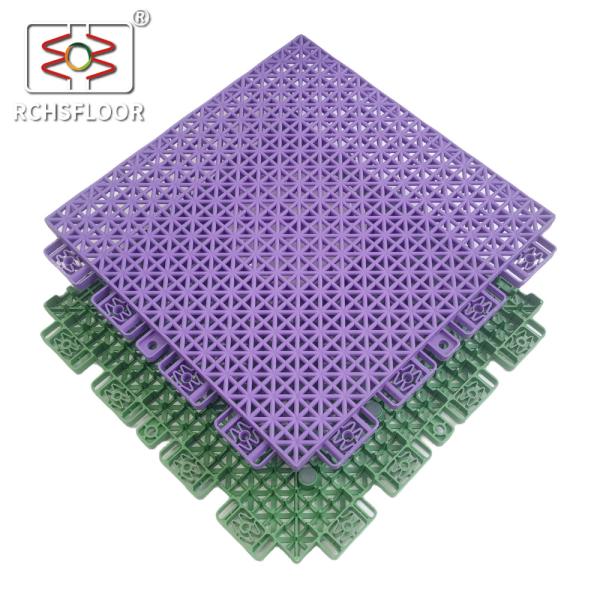 Weather Resistant Interlocking PP Tiles Basketball Flooring Outdoor With