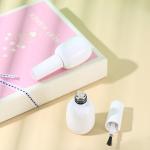 Glass Body 15ml Cute Nail Uv Gel Polish Bottle With Dupont Brush High End