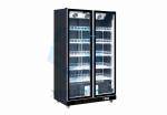 Air Cooling Two Door Glass Display Fridge