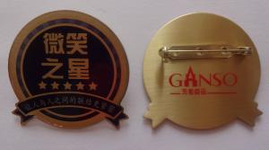Quality custom made logo metal printing pin badge, safety pin badge, gift badge wholesale