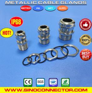 Quality Metal (Brass, Copper) Watertight Straight Cable Glands IP69K/IP68 with PG &amp; Metric Male Threads wholesale