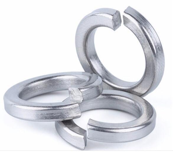 ASME B 18.22.1 Spring Lock Washers Double Coiled Steel Material Zinc Plate