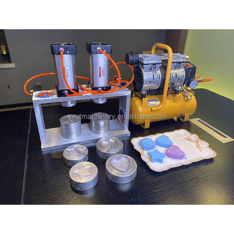 Pneumatic Fizzy Bath Bomb Ball Press Machine for Handmade Small Bubble Shampoo Bar