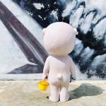 Fadeless Large Art Wooden Doll Solid Wood Craft Creative Decoration
