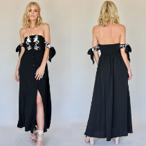 OEM & ODM factory western style stylish long maxi dress for women