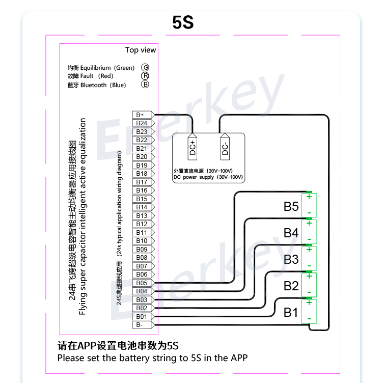 Enerkey Active Balancer Bluetooth 4A 2S-24S Battery Equalizer With Mobile App For Lifepo4/Li-ion