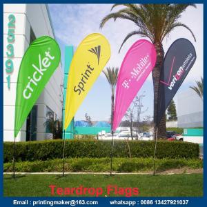 Quality Custom Advertising Flying Teardrop Flags Banners wholesale