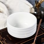 Round Minimalist Salad Small White Porcelain Bowls Dia 10cm Height 5.5cm