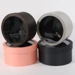 Flower Tube Box Packaging Round Top Window Cylinder Elegant Gift Box